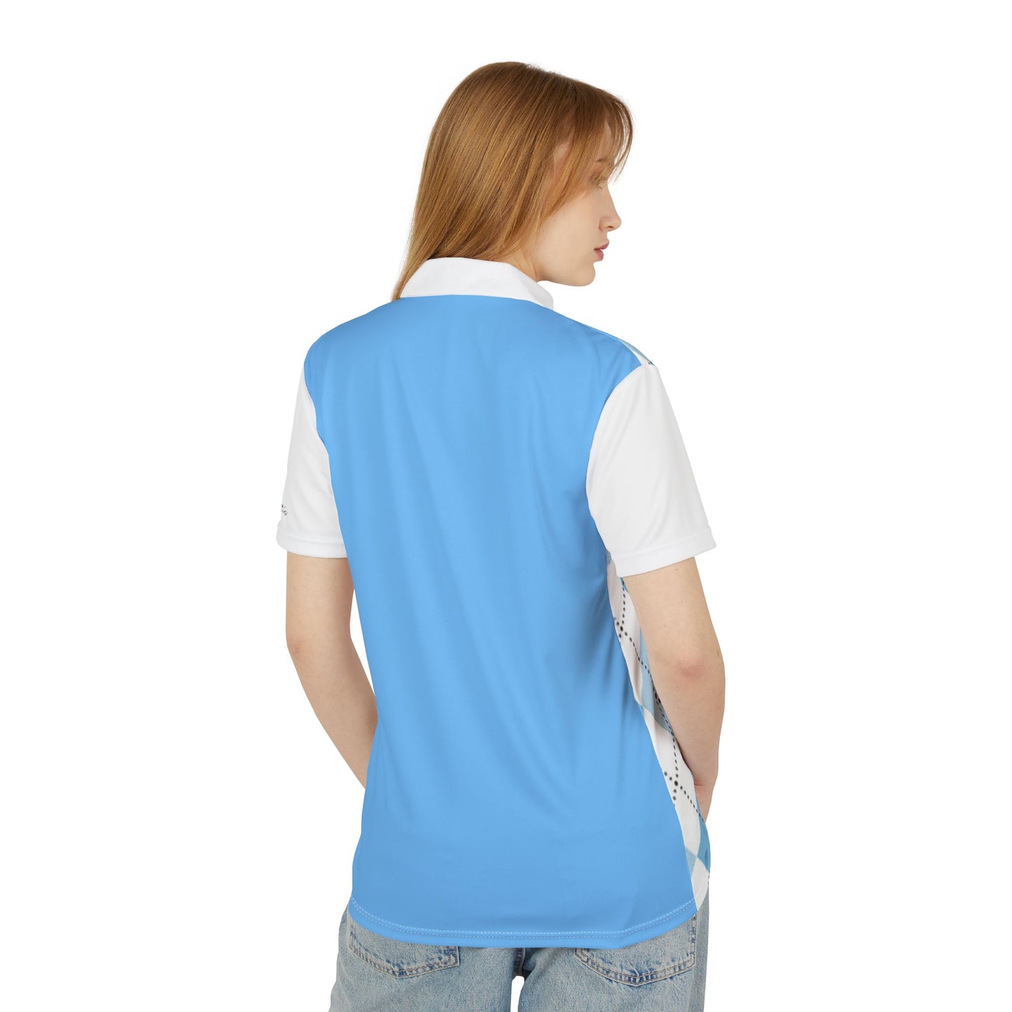 Polo Shirt - Blue Argyle Golf Outings