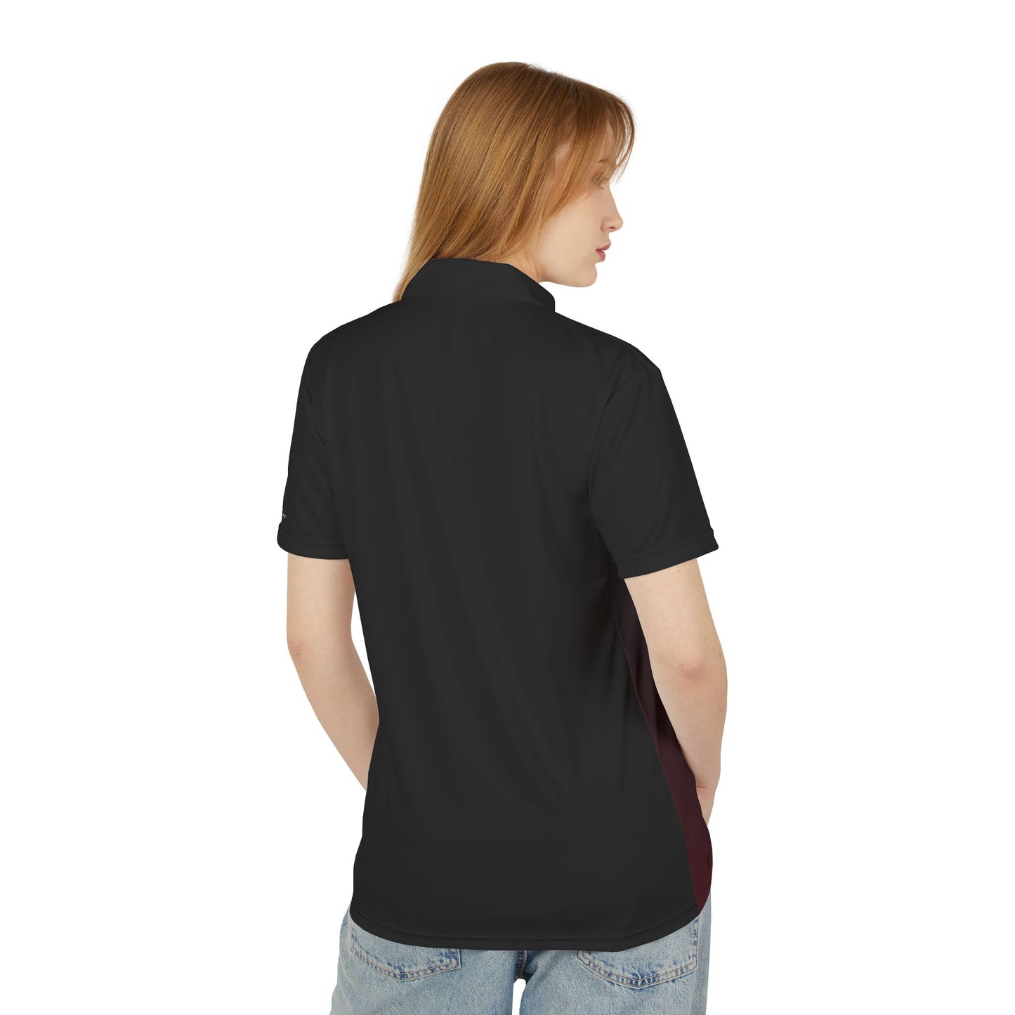 Polo Shirt black maroon