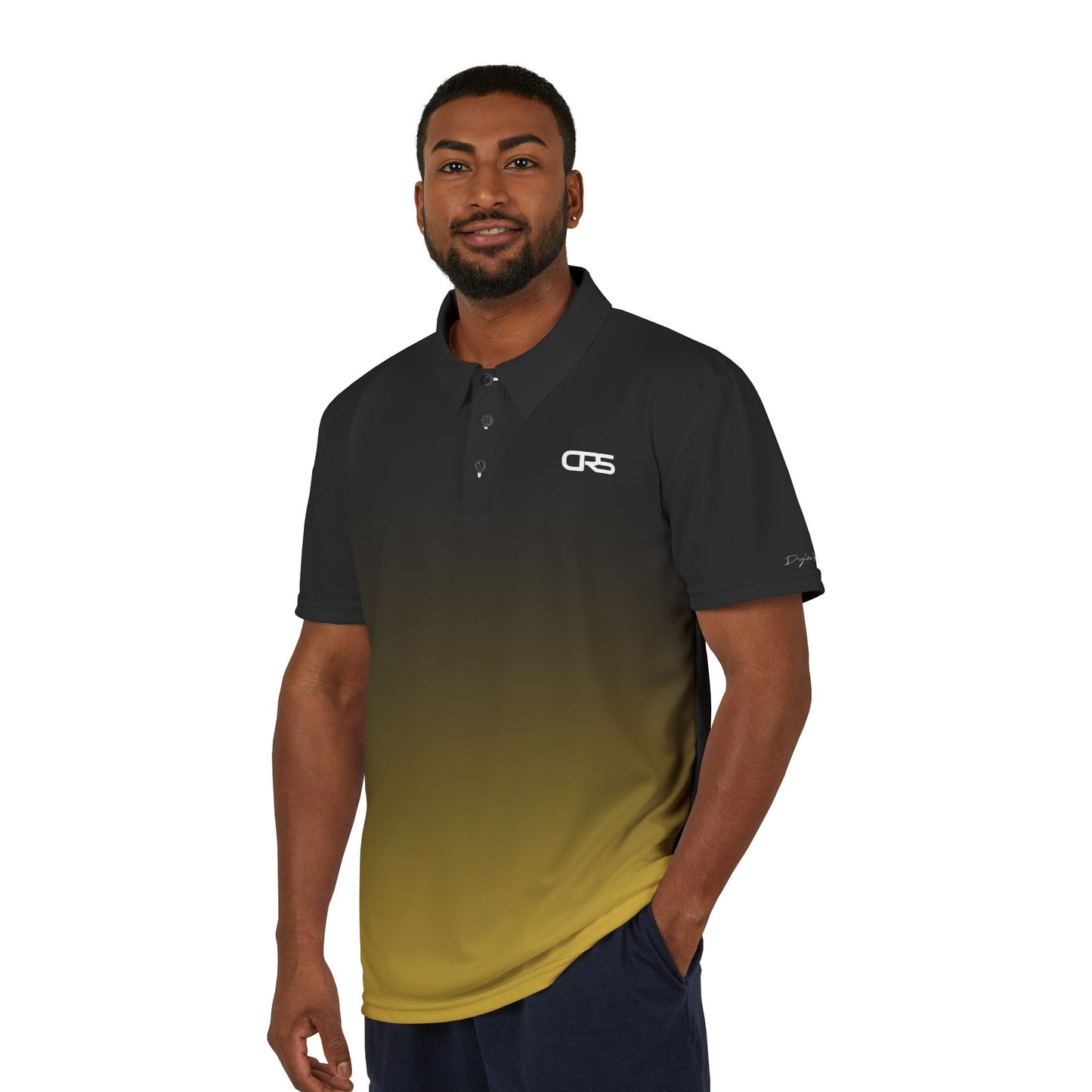 Polo Shirt black yellow