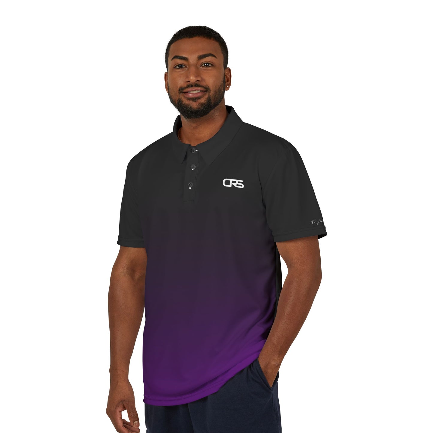 Polo Shirt black purple