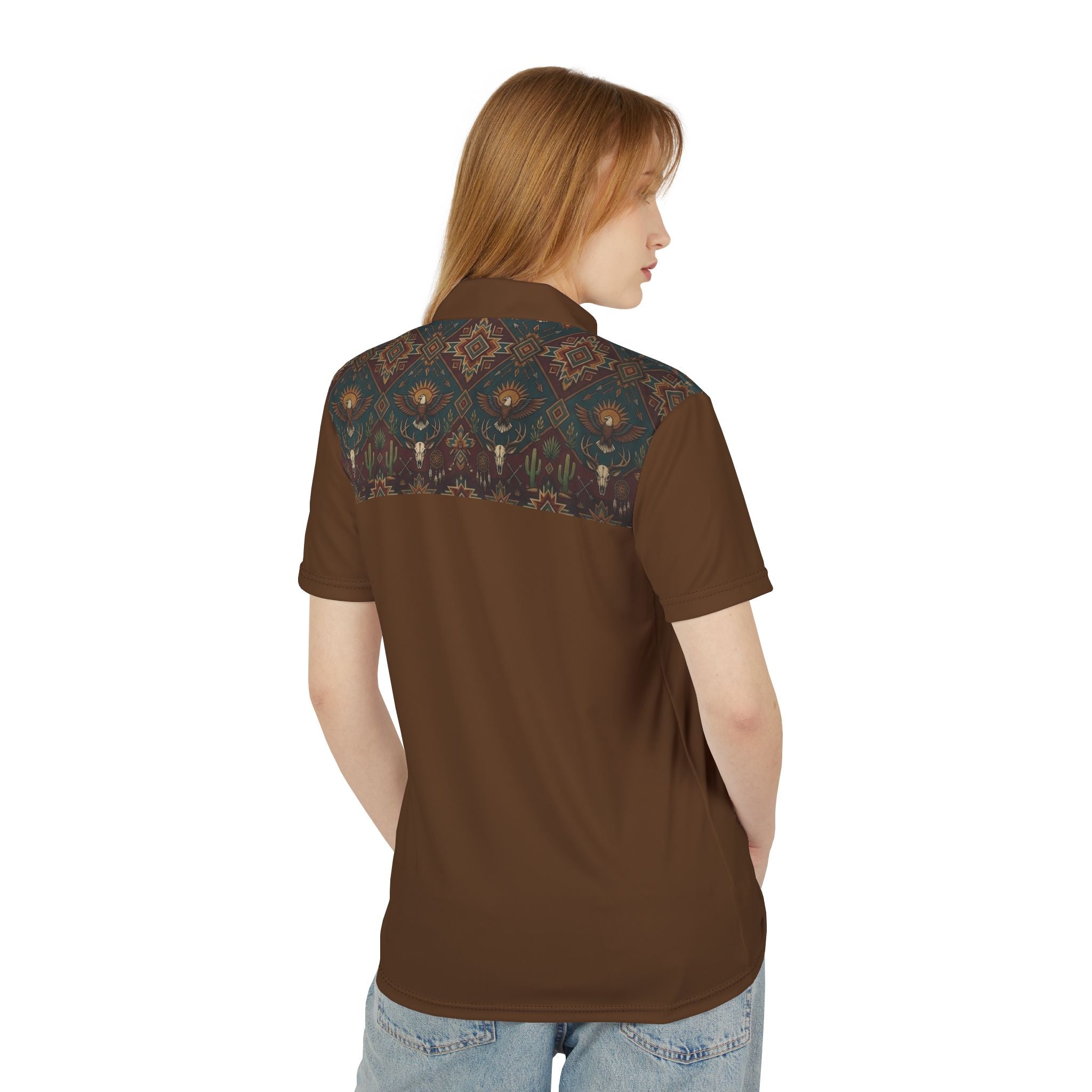 Out West Collection - Brown Polo