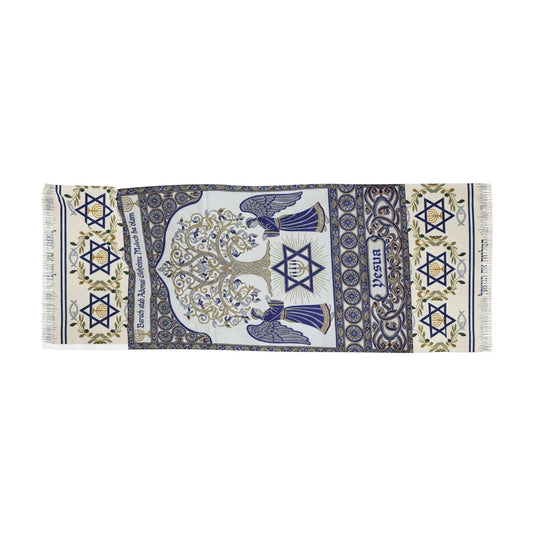Messianic Jewish Prayer Scarf – Star of David & Tree of Life